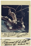 Edward White 8 x 10 Signed Photo From the Gemini IV Mission Showing White Spacewalking